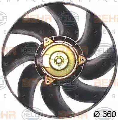 BEHR HELLA Service 8EW 351 043-691 - Ventilators, Motora dzesēšanas sistēma autodraugiem.lv
