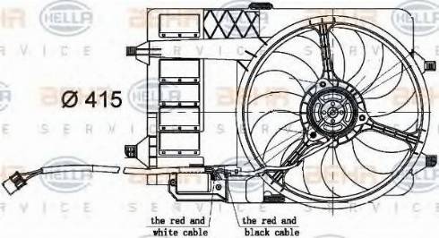 BEHR HELLA Service 8EW 351 000-301 - Ventilators, Motora dzesēšanas sistēma autodraugiem.lv