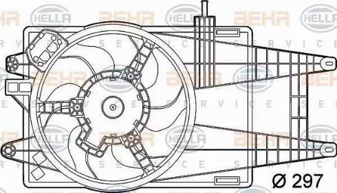 BEHR HELLA Service 8EW 351 039-581 - Ventilators, Motora dzesēšanas sistēma autodraugiem.lv