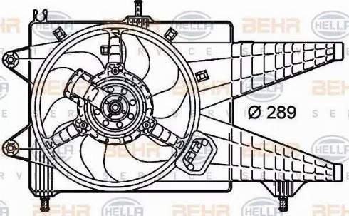 BEHR HELLA Service 8EW 351 039-651 - Ventilators, Motora dzesēšanas sistēma autodraugiem.lv