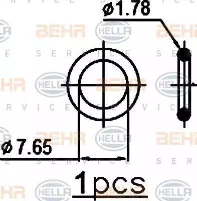 BEHR HELLA Service 8FC 351 301-071 - Kondensators, Gaisa kond. sistēma autodraugiem.lv