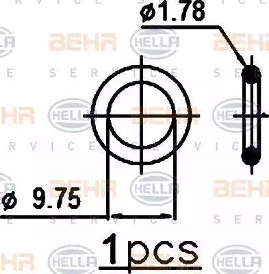 BEHR HELLA Service 8FC 351 301-751 - Kondensators, Gaisa kond. sistēma autodraugiem.lv