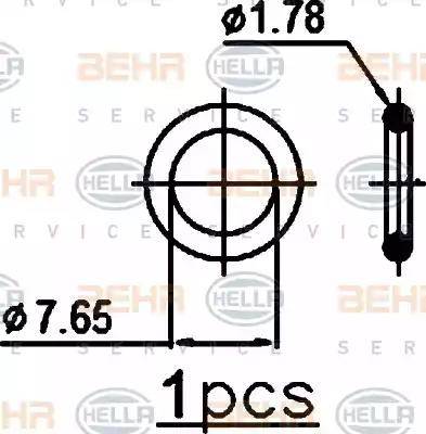 BEHR HELLA Service 8FC 351 310-621 - Kondensators, Gaisa kond. sistēma autodraugiem.lv