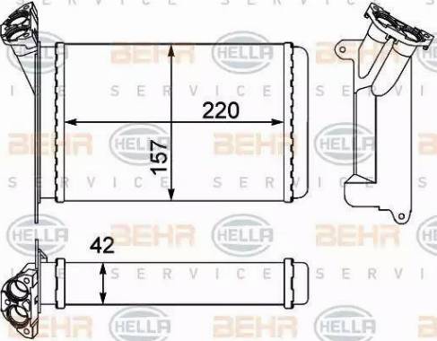 BEHR HELLA Service 8FH 351 000-511 - Siltummainis, Salona apsilde autodraugiem.lv