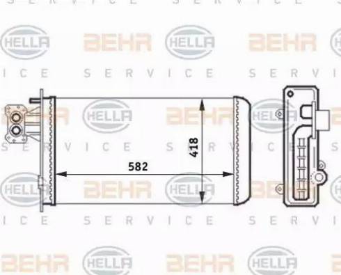 BEHR HELLA Service 8FH 351 024-451 - Siltummainis, Salona apsilde autodraugiem.lv