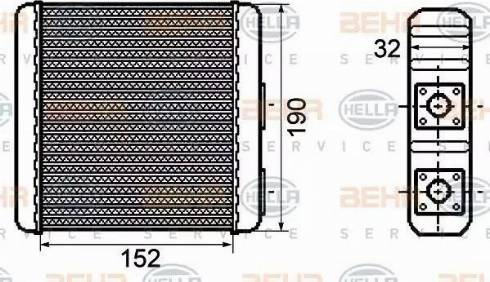 BEHR HELLA Service 8FH 351 308-441 - Siltummainis, Salona apsilde autodraugiem.lv