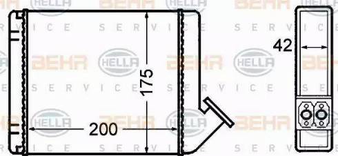 BEHR HELLA Service 8FH 351 308-131 - Siltummainis, Salona apsilde autodraugiem.lv