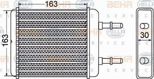 BEHR HELLA Service 8FH 351 308-301 - Siltummainis, Salona apsilde autodraugiem.lv