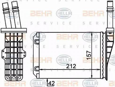 BEHR HELLA Service 8FH 351 316-534 - Siltummainis, Salona apsilde autodraugiem.lv