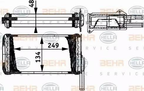 BEHR HELLA Service 8FH 351 311-581 - Siltummainis, Salona apsilde autodraugiem.lv