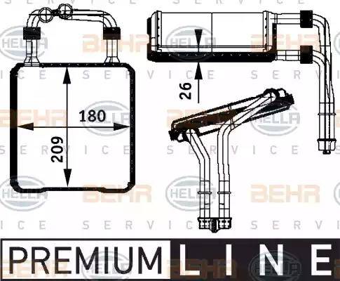 BEHR HELLA Service 8FH 351 311-191 - Siltummainis, Salona apsilde autodraugiem.lv