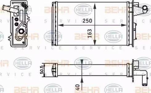 BEHR HELLA Service 8FH 351 313-041 - Siltummainis, Salona apsilde autodraugiem.lv