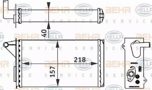 BEHR HELLA Service 8FH 351 313-061 - Siltummainis, Salona apsilde autodraugiem.lv