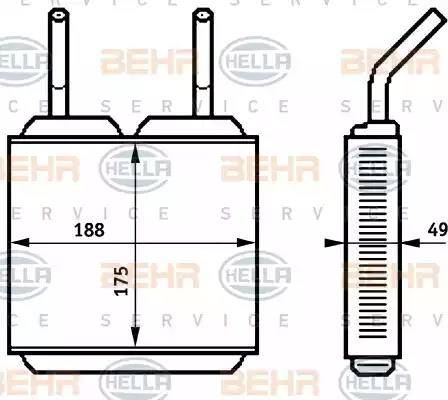 BEHR HELLA Service 8FH 351 313-271 - Siltummainis, Salona apsilde autodraugiem.lv