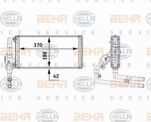 BEHR HELLA Service 8FH 351 312-191 - Siltummainis, Salona apsilde autodraugiem.lv