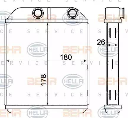 BEHR HELLA Service 8FH 351 333-154 - Siltummainis, Salona apsilde autodraugiem.lv