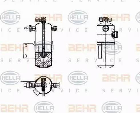 BEHR HELLA Service 8FT 351 198-181 - Sausinātājs, Kondicionieris autodraugiem.lv