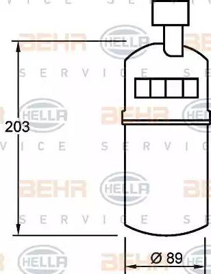 BEHR HELLA Service 8FT 351 335-041 - Sausinātājs, Kondicionieris autodraugiem.lv