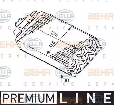 BEHR HELLA Service 8FV 351 211-721 - Iztvaikotājs, Gaisa kondicionēšanas sistēma autodraugiem.lv