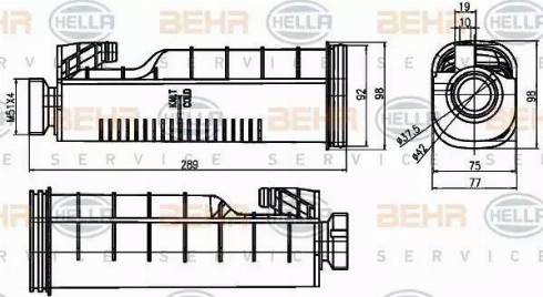 BEHR HELLA Service 8MA 376 755-091 - Kompensācijas tvertne, Dzesēšanas šķidrums autodraugiem.lv
