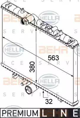 BEHR HELLA Service 8MK 376 745-081 - Radiators, Motora dzesēšanas sistēma autodraugiem.lv