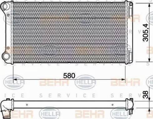 BEHR HELLA Service 8MK 376 754-431 - Radiators, Motora dzesēšanas sistēma autodraugiem.lv