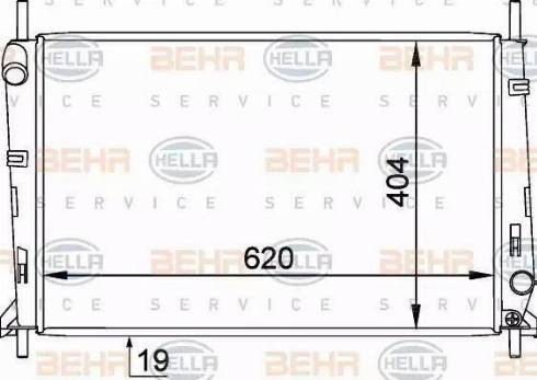 BEHR HELLA Service 8MK 376 754-791 - Radiators, Motora dzesēšanas sistēma autodraugiem.lv