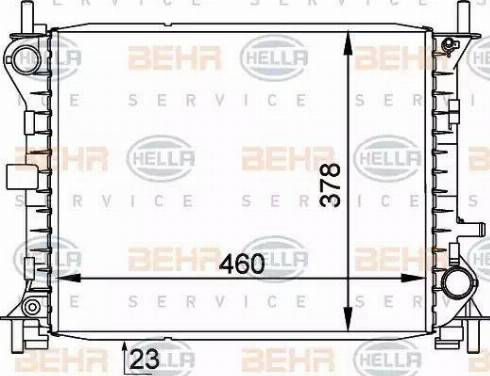 BEHR HELLA Service 8MK 376 754-771 - Radiators, Motora dzesēšanas sistēma autodraugiem.lv