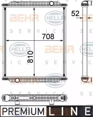 BEHR HELLA Service 8MK 376 755-441 - Radiators, Motora dzesēšanas sistēma autodraugiem.lv