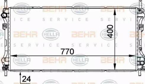 BEHR HELLA Service 8MK 376 755-321 - Radiators, Motora dzesēšanas sistēma autodraugiem.lv