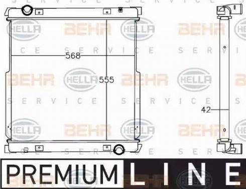 BEHR HELLA Service 8MK 376 758-011 - Radiators, Motora dzesēšanas sistēma autodraugiem.lv