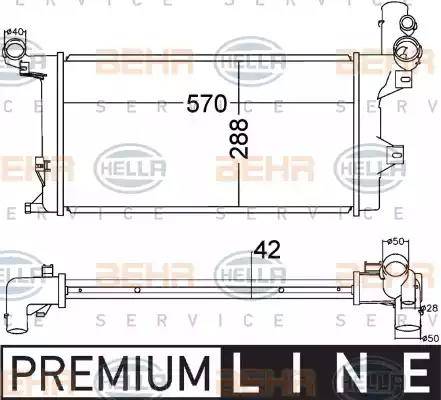 BEHR HELLA Service 8MK 376 758-031 - Radiators, Motora dzesēšanas sistēma autodraugiem.lv