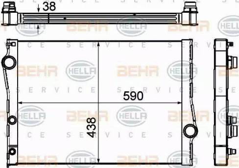 BEHR HELLA Service 8MK 376 753-001 - Radiators, Motora dzesēšanas sistēma autodraugiem.lv