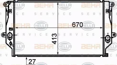 BEHR HELLA Service 8MK 376 753-761 - Radiators, Motora dzesēšanas sistēma autodraugiem.lv