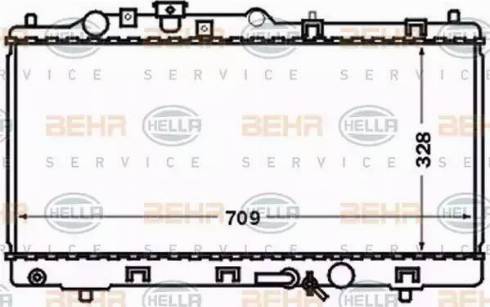 BEHR HELLA Service 8MK 376 769-591 - Radiators, Motora dzesēšanas sistēma autodraugiem.lv