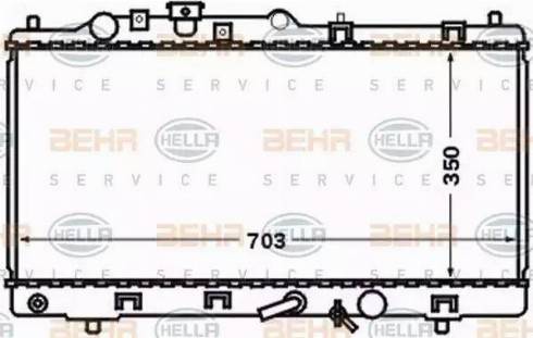 BEHR HELLA Service 8MK 376 769-631 - Radiators, Motora dzesēšanas sistēma autodraugiem.lv