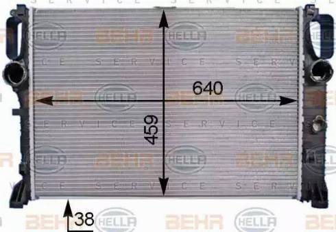 BEHR HELLA Service 8MK 376 769-791 - Radiators, Motora dzesēšanas sistēma autodraugiem.lv