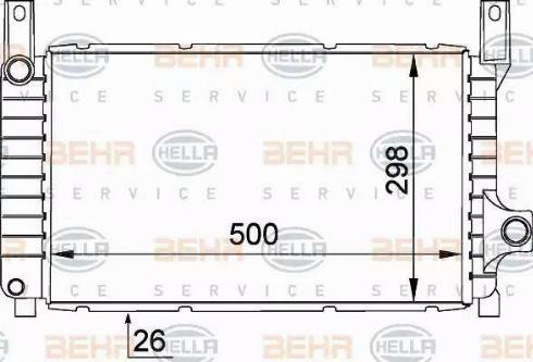 BEHR HELLA Service 8MK 376 764-481 - Radiators, Motora dzesēšanas sistēma autodraugiem.lv