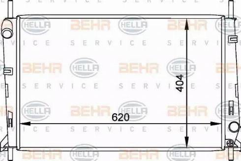 BEHR HELLA Service 8MK 376 764-051 - Radiators, Motora dzesēšanas sistēma autodraugiem.lv