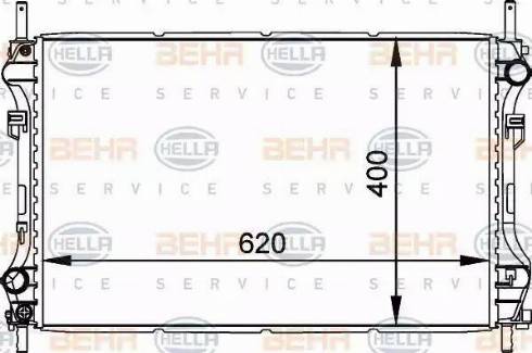 BEHR HELLA Service 8MK 376 764-101 - Radiators, Motora dzesēšanas sistēma autodraugiem.lv