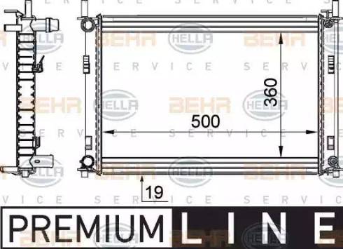 BEHR HELLA Service 8MK 376 764-291 - Radiators, Motora dzesēšanas sistēma autodraugiem.lv