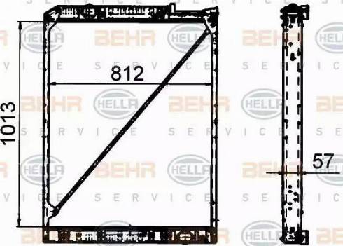 BEHR HELLA Service 8MK 376 765-181 - Radiators, Motora dzesēšanas sistēma autodraugiem.lv