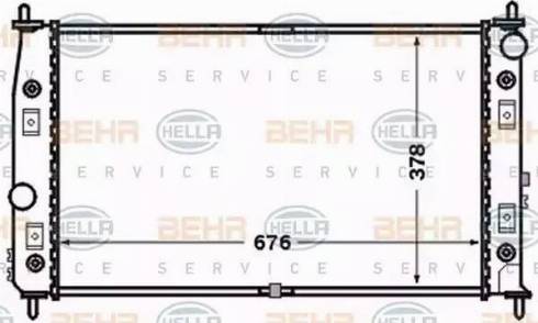 BEHR HELLA Service 8MK 376 766-531 - Radiators, Motora dzesēšanas sistēma autodraugiem.lv