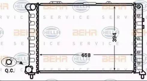 BEHR HELLA Service 8MK 376 766-061 - Radiators, Motora dzesēšanas sistēma autodraugiem.lv