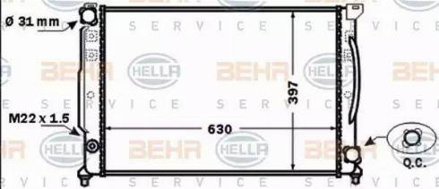 BEHR HELLA Service 8MK 376 766-131 - Radiators, Motora dzesēšanas sistēma autodraugiem.lv
