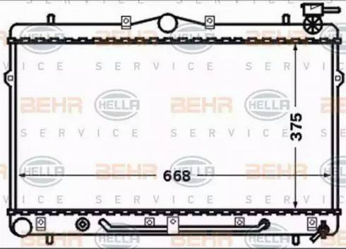 BEHR HELLA Service 8MK 376 768-481 - Radiators, Motora dzesēšanas sistēma autodraugiem.lv