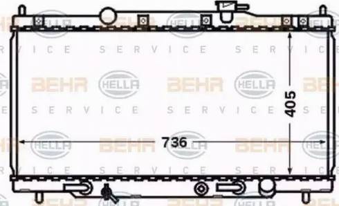 BEHR HELLA Service 8MK 376 768-321 - Radiators, Motora dzesēšanas sistēma autodraugiem.lv