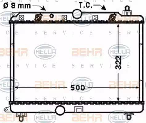 BEHR HELLA Service 8MK 376 768-271 - Radiators, Motora dzesēšanas sistēma autodraugiem.lv