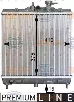 BEHR HELLA Service 8MK 376 762-401 - Radiators, Motora dzesēšanas sistēma autodraugiem.lv