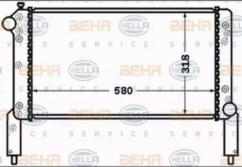 BEHR HELLA Service 8MK 376 767-671 - Radiators, Motora dzesēšanas sistēma autodraugiem.lv